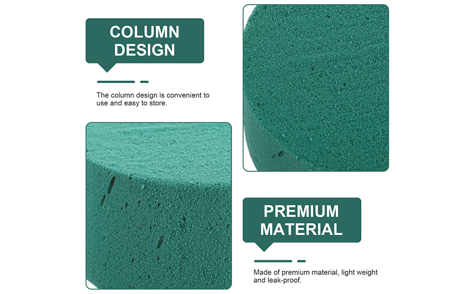 Milisten 6pcs Floral Foam Block Green Wet Foam Blocks Artificial Flower