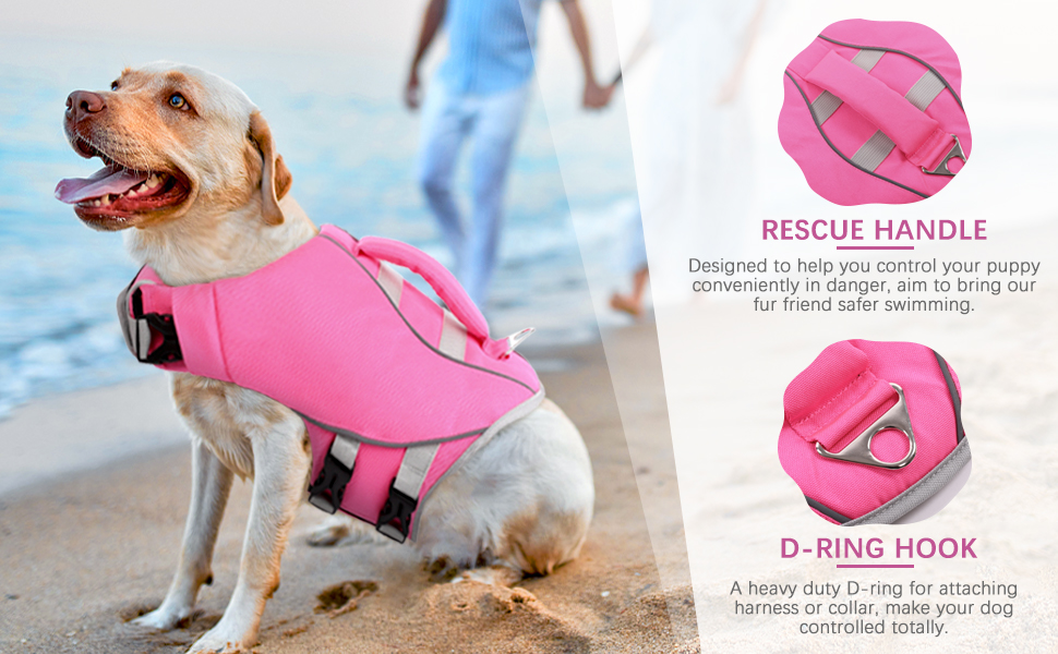 dog life jacket vests swimming boating lifejacket small medium large shark fin mermaid