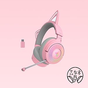 Amazon.co.jp: Razer レイザー Kraken Kitty V3 Pro Quartz Pink