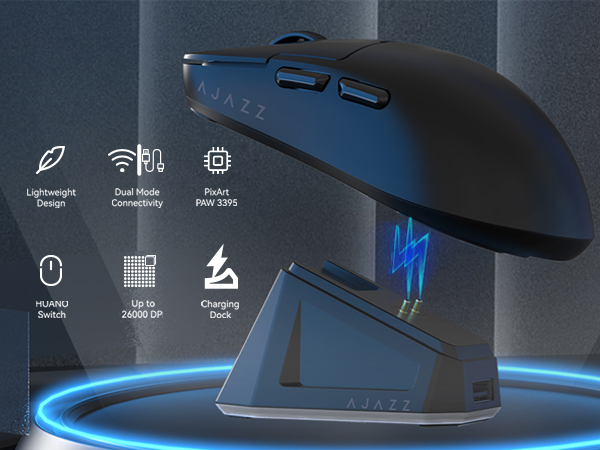 Amazon.com: ATTACK SHARK x Ajazz AJ159P Gaming Mouse with