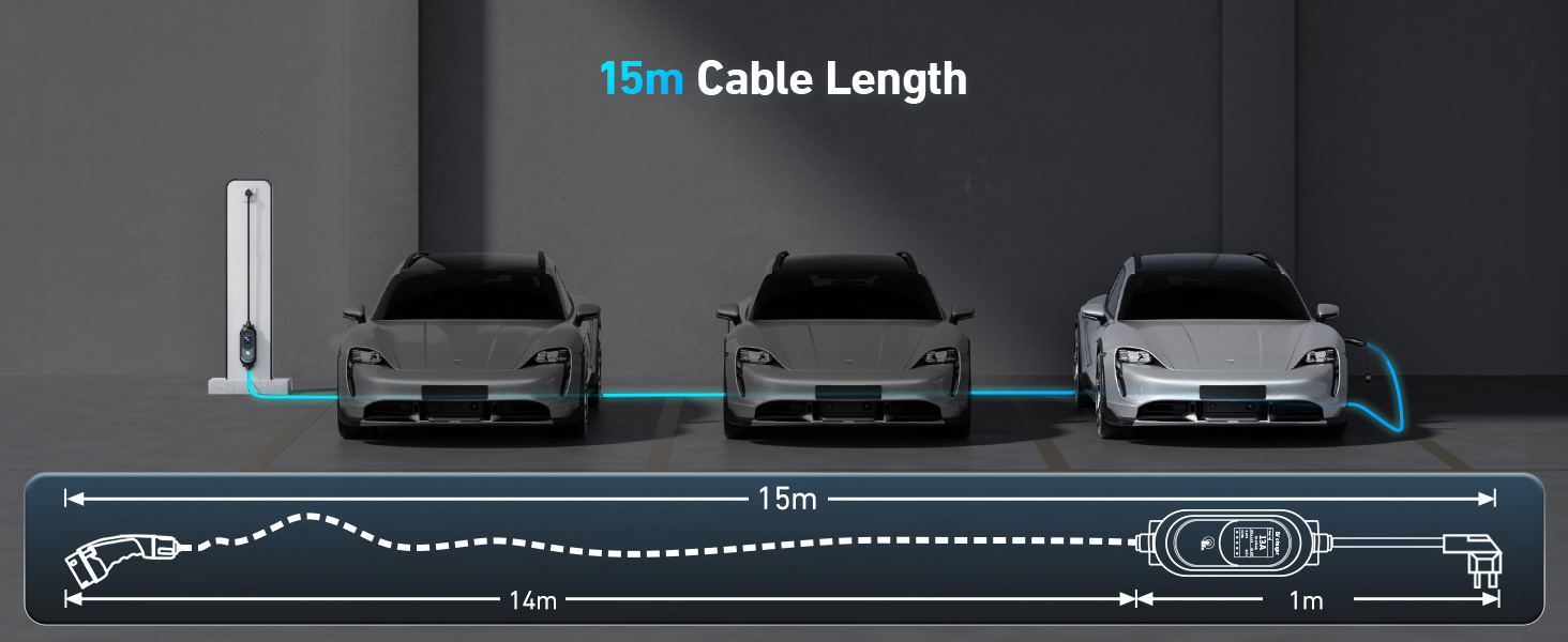 Text reads 'Top Cable Length'. Diagram showing measurements or specifications of a cable system with dotted lines and connection points.