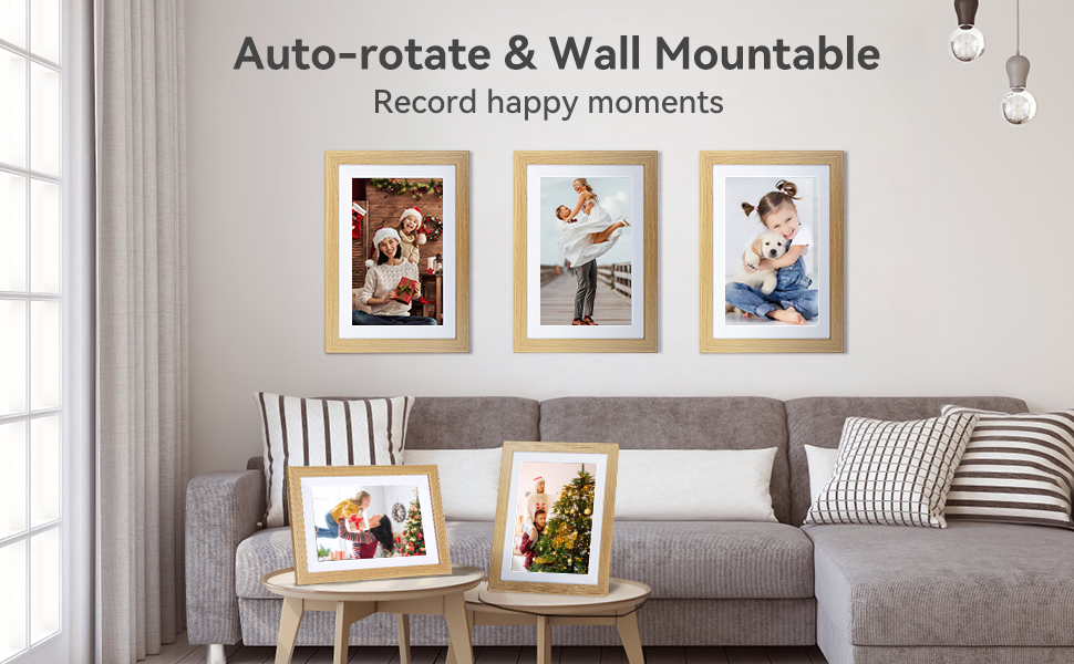 Frameo 10.1 WiFi Digital Photo Frame, IPS Touch Screen Smart Cloud