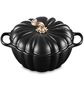 Le Creuset Enameled Cast Iron Signature Pumpkin Cocotte, 4 qt., Licorice