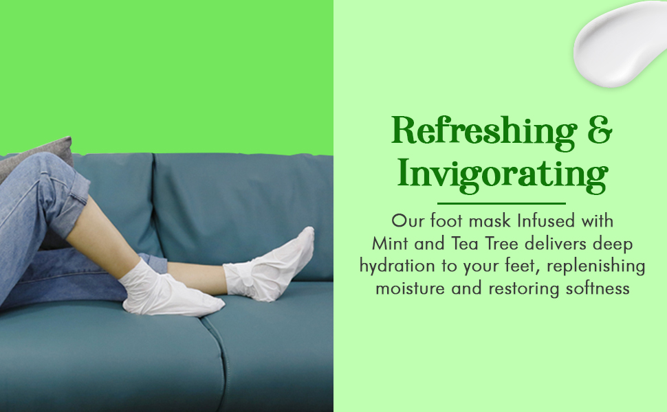 Clear Beauty Mint and Tea Tree Foot Mask