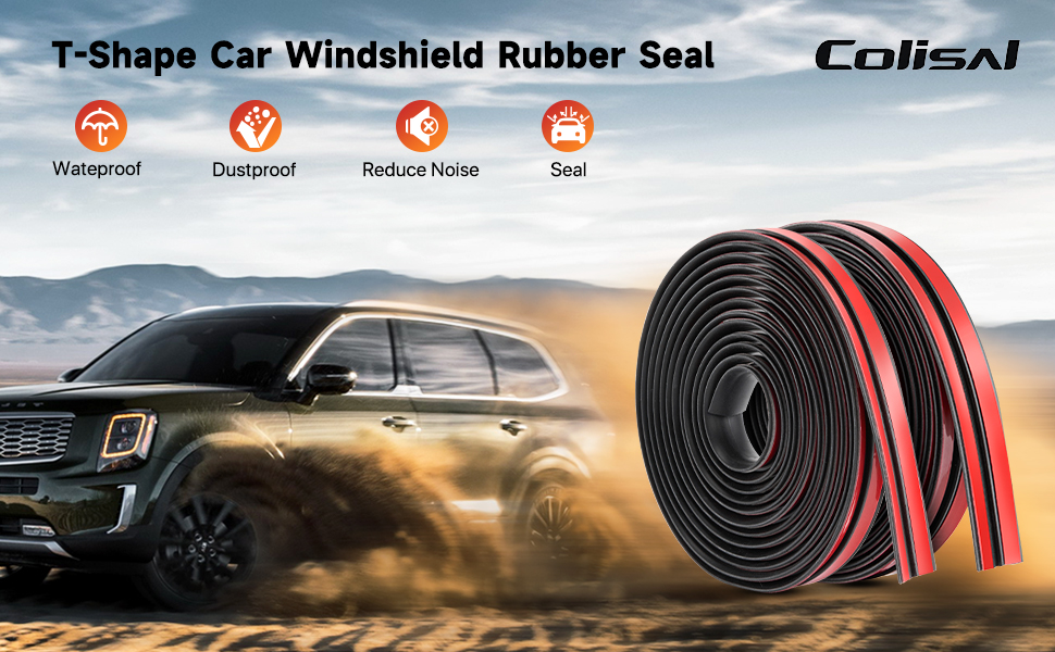 20FT Car Windshield Weather Stripping Rubber Windshield