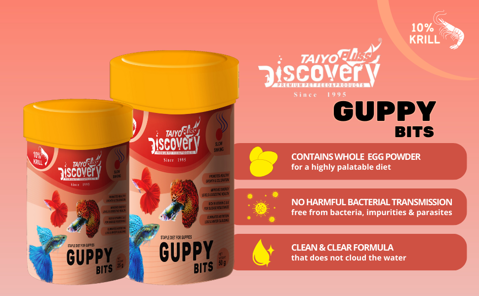 sera guppy bits fish food