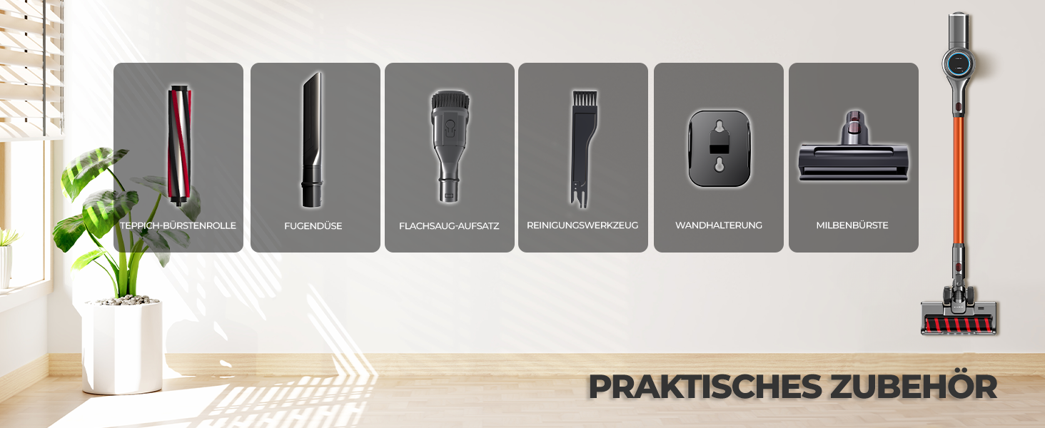 KLAMER Akkustaubsauger