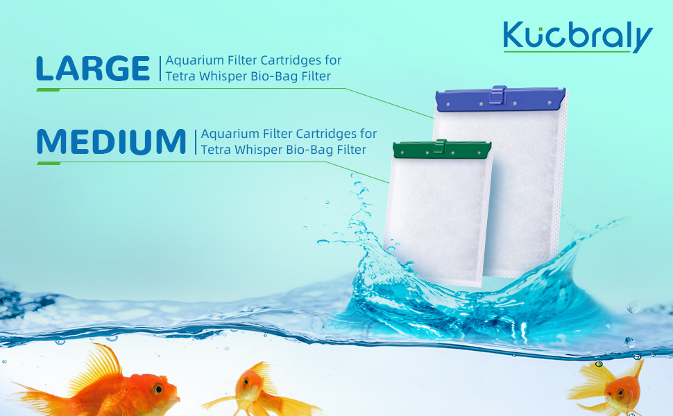 Kucbraly Large Aquarium Filter Cartridge for Tetra Whisper