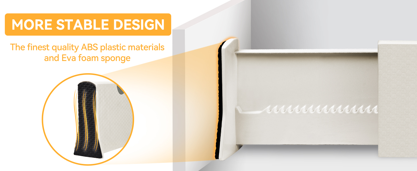 JONYJ Drawer Dividers Organizer 6 Pack, Adjustable