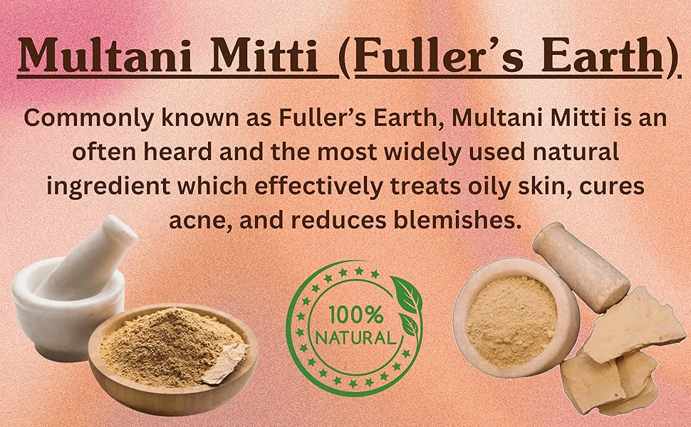 AMTC Organic Multani Mitti Stone Form Paste (Fuller's Earth/Calcium