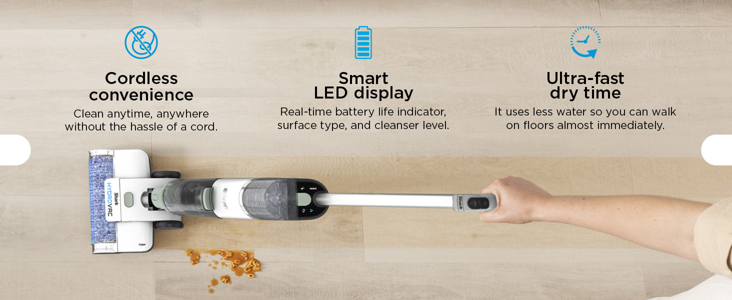 Shark HydroVac Cordless Pro XL 3in1 Vacuum, Mop & Self