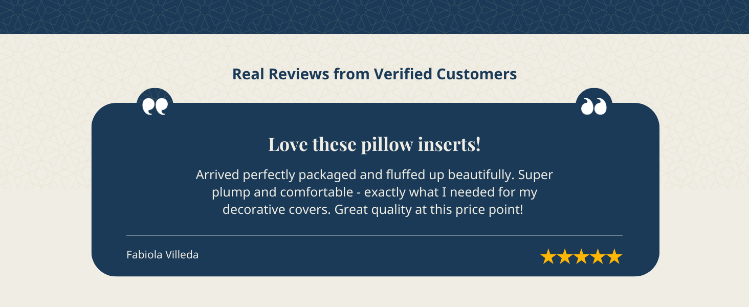 Customer Review of Lane Linen's Throw Pillow Set