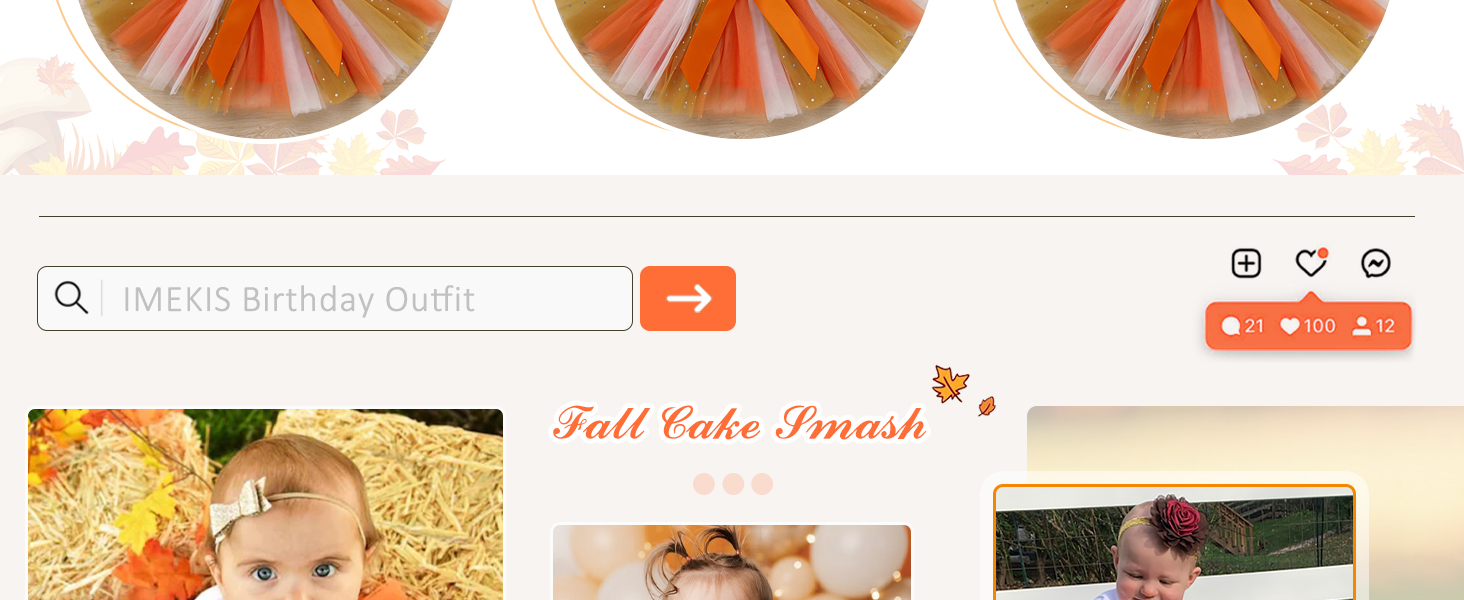 Fall Pumpkin First Birthday Outfit Girls