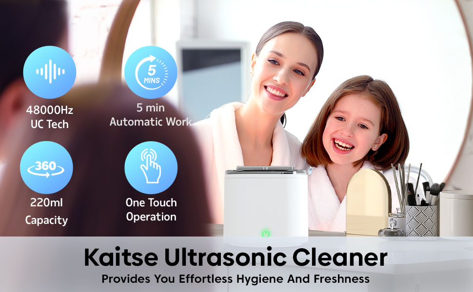 Kaitse Ultrasonic Cleaner Retainer Denture 25W Portable Ultra Sonic