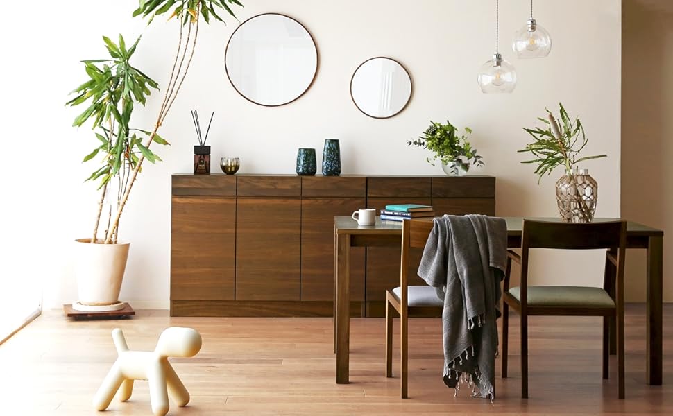 高野木工　LECCEレッチェ　キャビネット レッチェ 120薄型キャビネット OAK (W120xD30xH87cm)税込