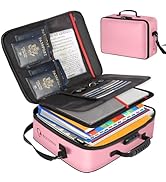 ROLOWAY Fireproof Document Bag with Lock (17 x 11.8 x 5 inch), Fireproof Document Safe, Fireproof...