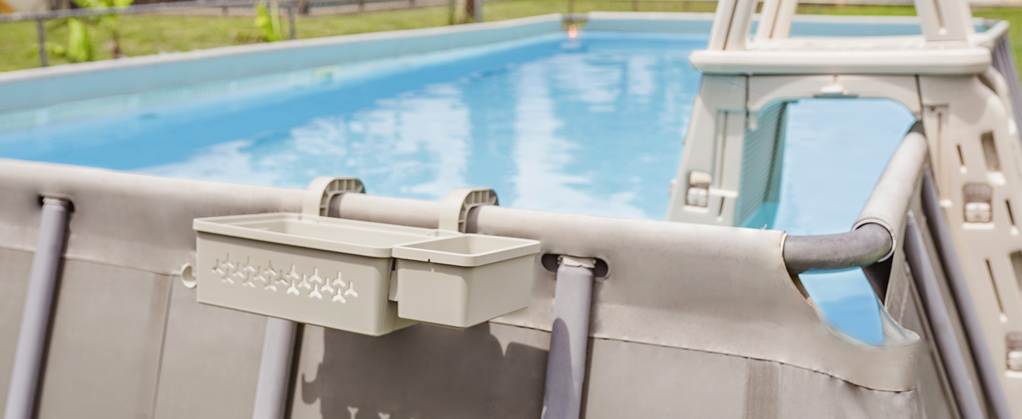 POOLHACKER 2024 Upgrade 2 Sets Poolside Storage Basket