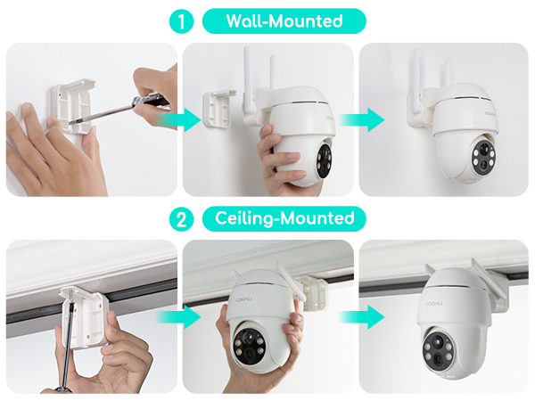 Amazon.com : COOAU Solar Security Cameras Wireless Outdoor
