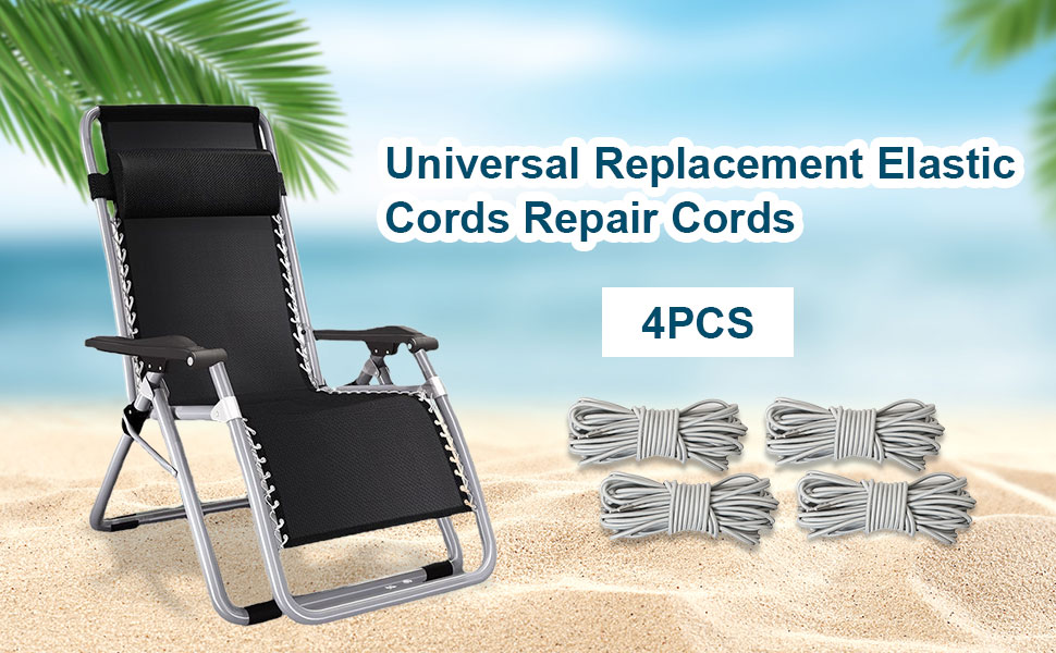 MIVAIUN 4 Pieces Replacement Cords for Zero Gravity Chair, Replacement