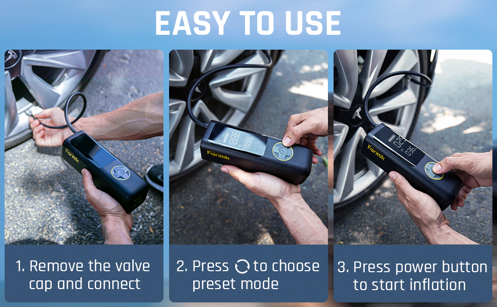 Fanttik X8 APEX Tire Inflator Portable Air Compressor, 2X Faster