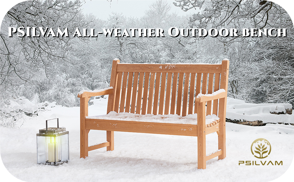 winter bench