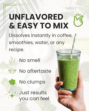 unflavoured, easy to mix