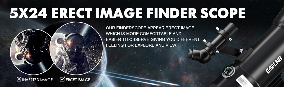 with erect image finder scope