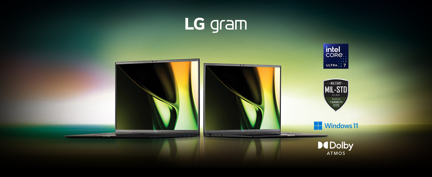 LG gram 2024 17Z90S 17 inch Ultra-Lightweight Laptop, Intel Core Ultra 7 Processor up to 4.8GHz, 32GB RAM, 1TB SSD, Windows 11 Home, Intel EVO Certified (Obsidian Black) 16 LG gram 17-light and slim.