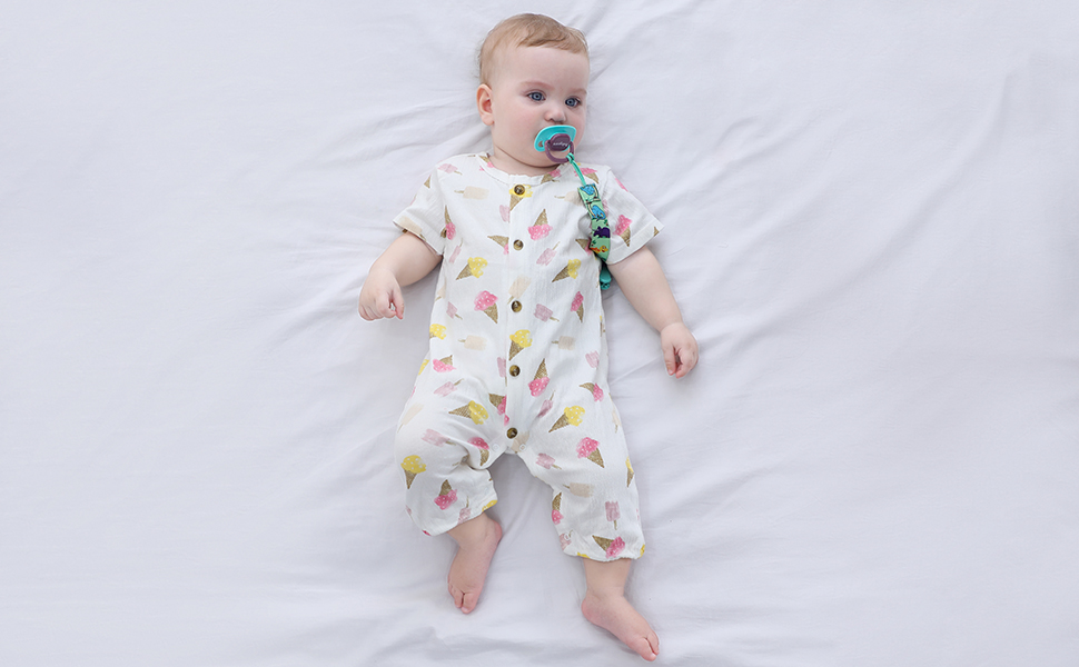 baby girl romper summer clothes set jumpsuit boy onesies toddler pjs