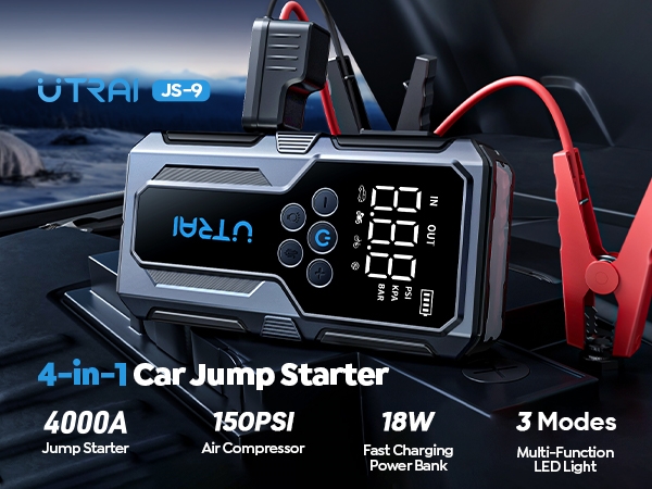 Amazon.com: Car Jump Starter with Air Compressor, UTRAI