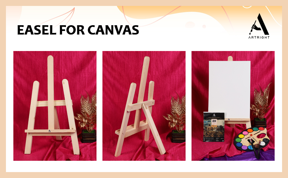 ArtRight Easel 2 feet (24 inch) Stand for Canvas Wooden Easel