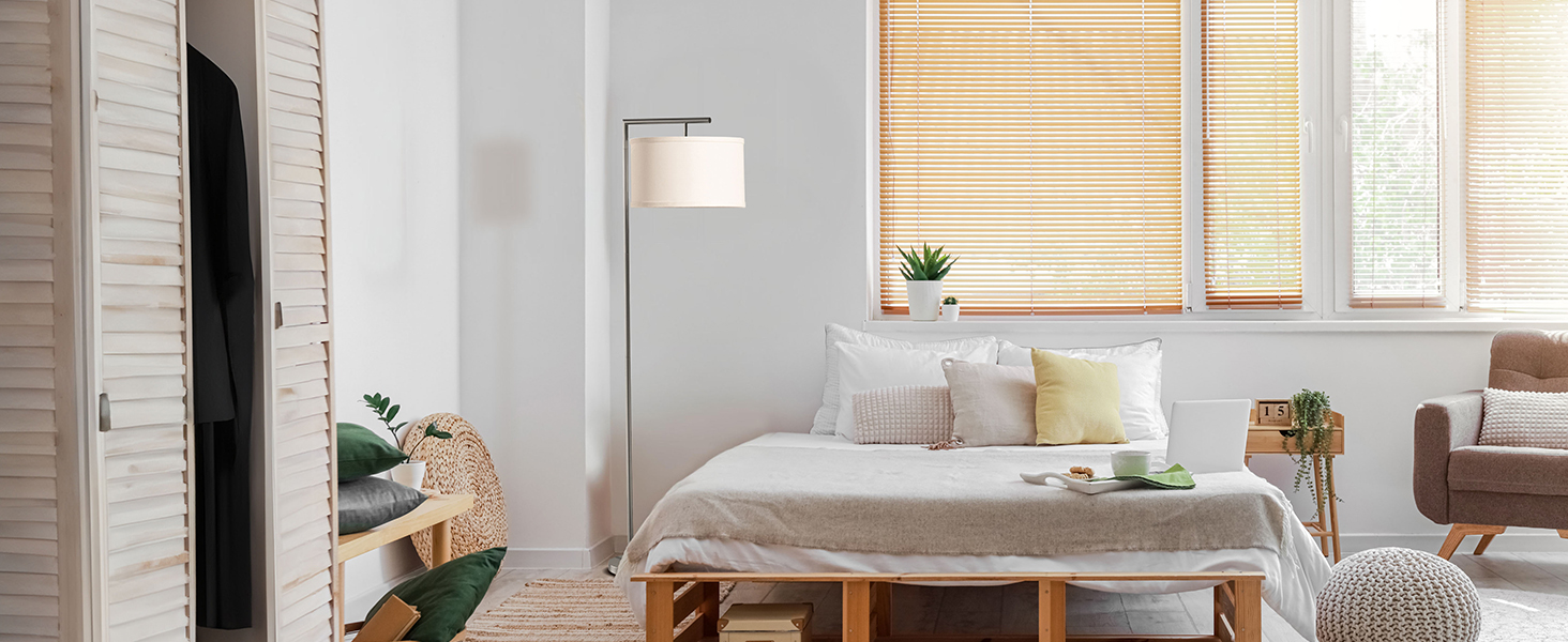 led floor lamp office shade living room silver minimalistic slim reading modern bedroom standing