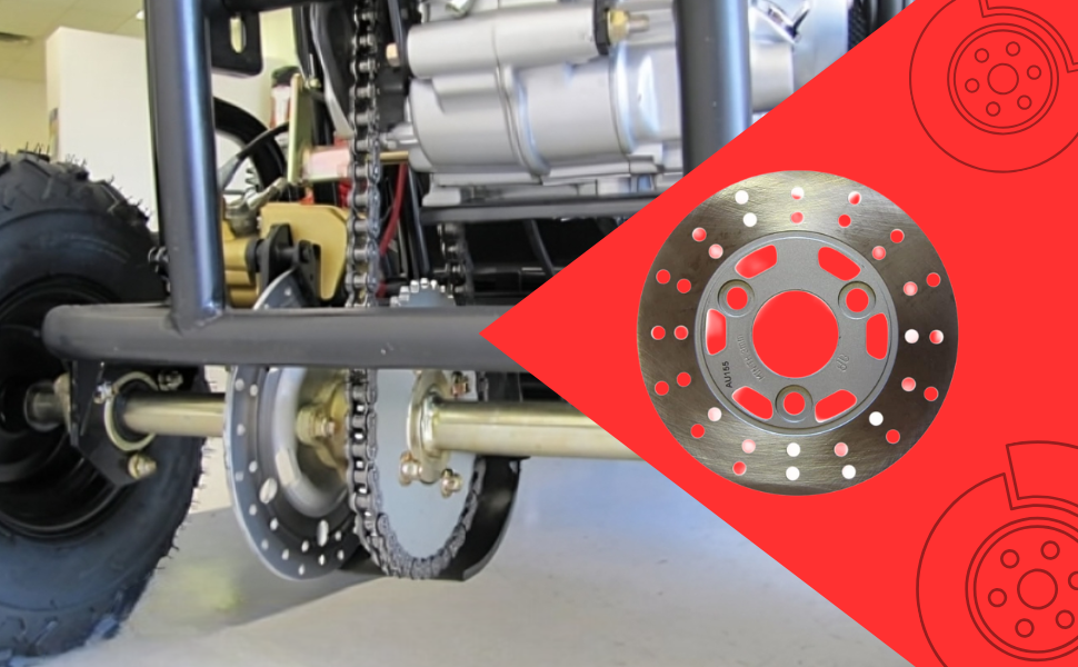 50ブレインタートル Amazon.com: Brake Rotor Disc Motorcycle 3 Bolt Pattern 155mm