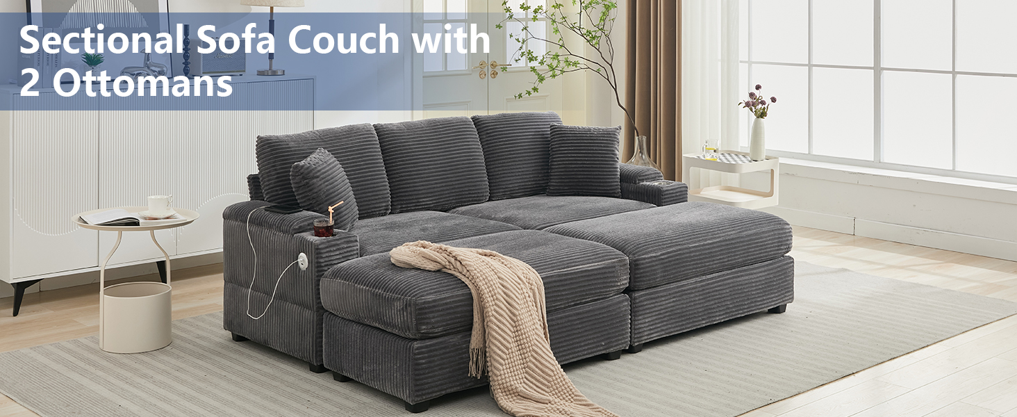 loveseat with ottoman