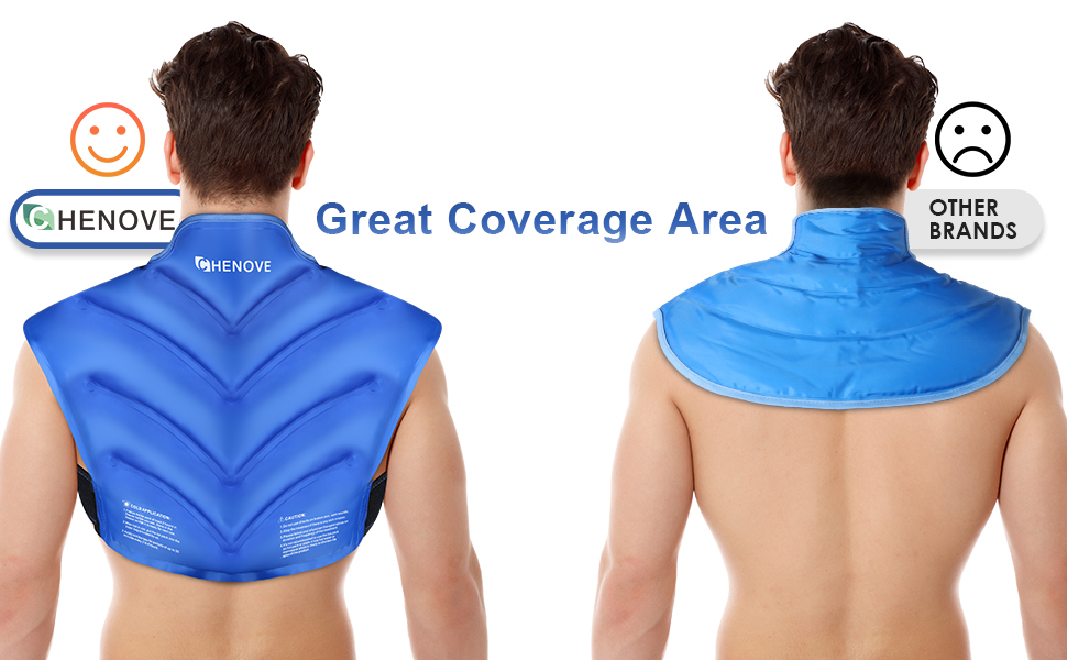 Chenove Ice Pack for Shoulders Upper Back Pain Relief with