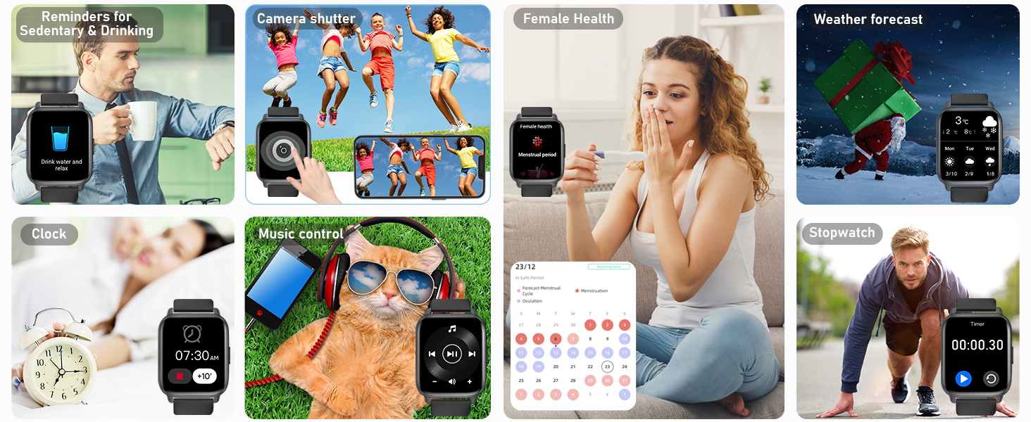 fitness track watch for men women