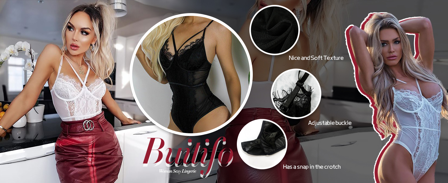 WOMAN LACE BODYSUIT