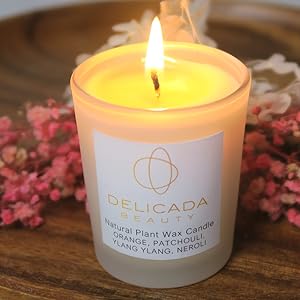 soy wax scented candle, spa sets for women gifts, relaxation, well being, self care, hamper