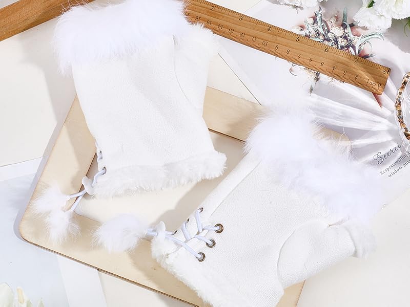 fingerless gloves with thumb hole,crochet gloves fingerless,white fluffy fingerless gloves