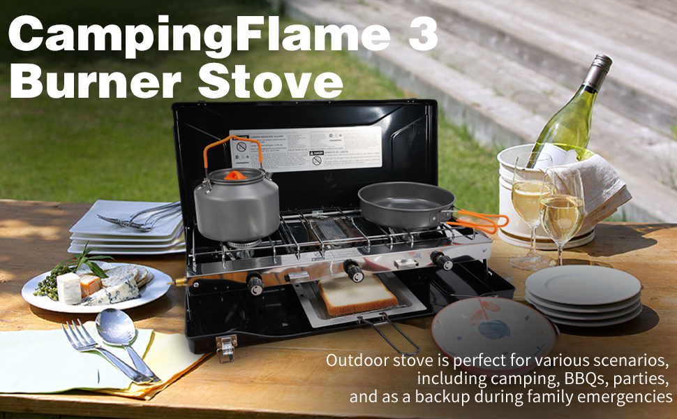 CampingFlame 3 Burner Stove