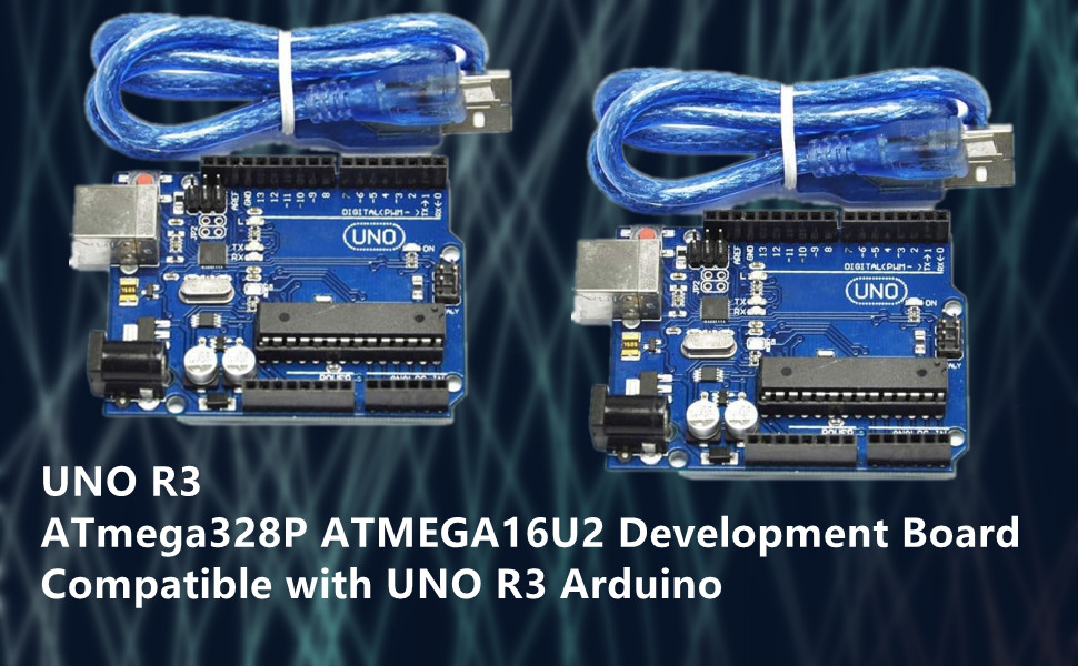 2pcs UNO R3 ATmega328P ATMEGA16U2 Development Board Compatible with UNO ...