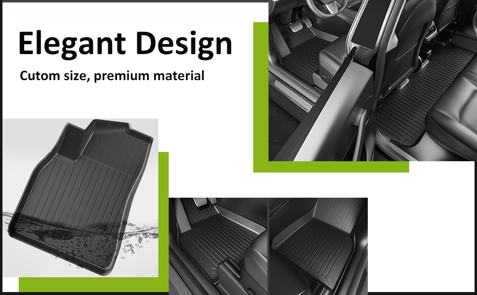 Tesla Model Y Floor Mats for 2024 2023 2022 2021,