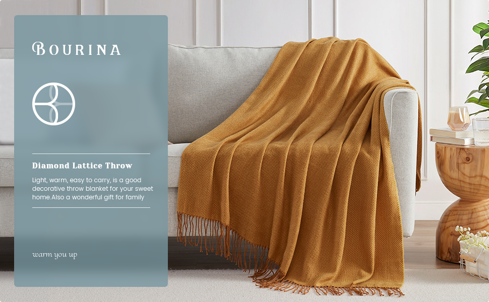 Herringbone throw