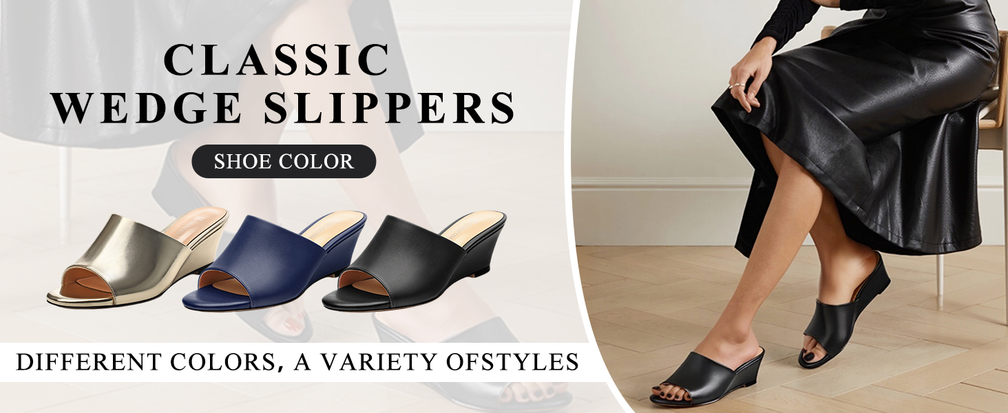 Wedge Sandals for Women Open Toe Wedge Heels Womens Patent High Heel Sandal Round To Sandals Slip on