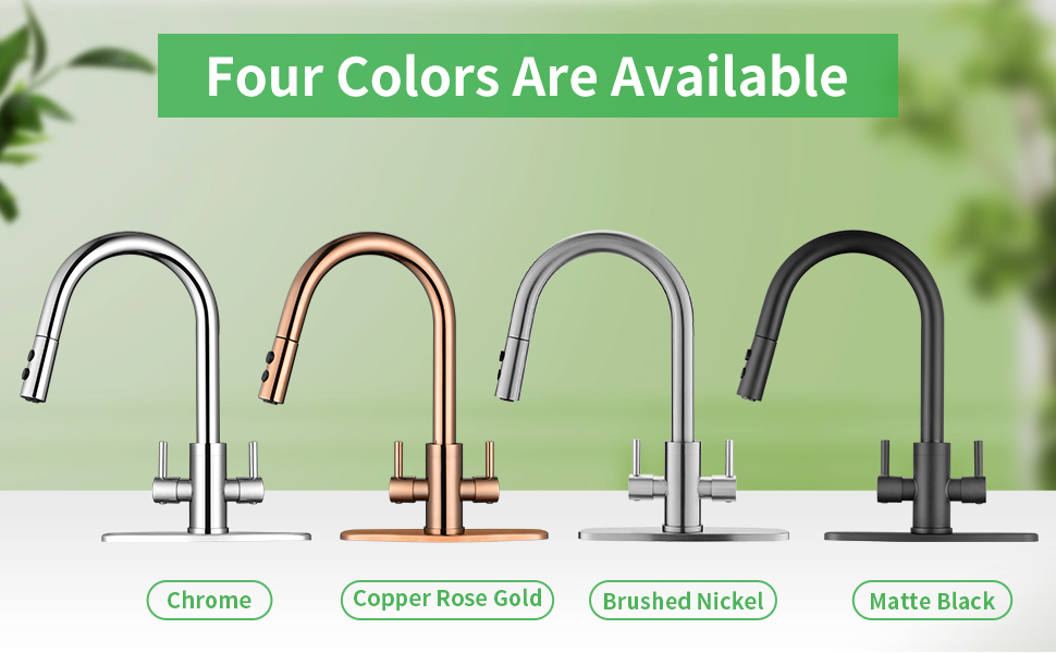 Kitchen Faucet, Kitchen Sink Faucet, 2 Handles Sink Faucet, Faucet, Kitchen Faucet Pull Down