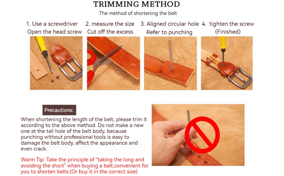 womens cattlehide belt