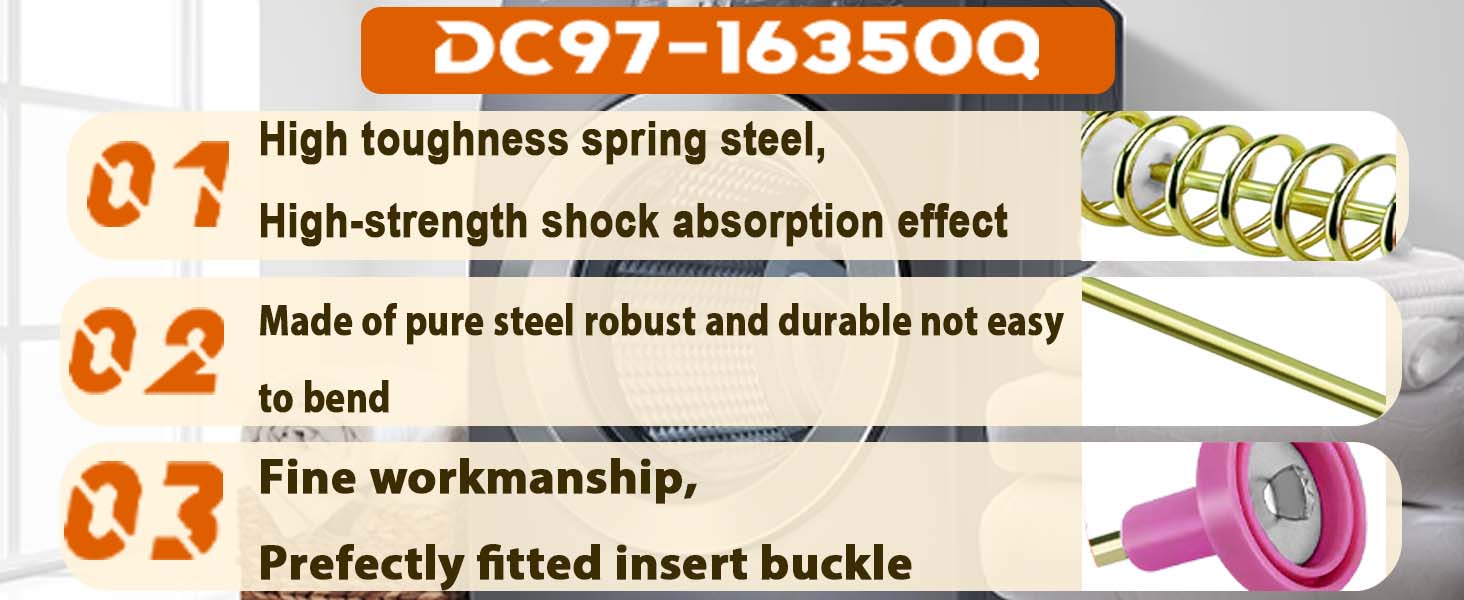 DC97-16350Q WA55A7700AV washer suspension rods fo AP6806418 Samsung Models WA55CG7100AV, 