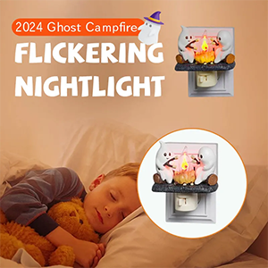 Ghost Campfire Flickering Night Light