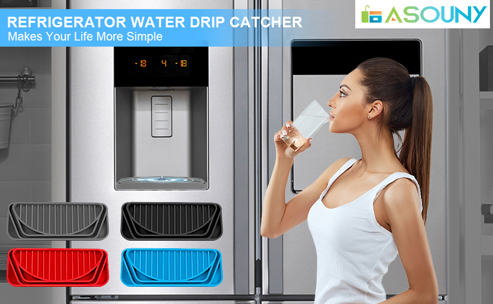 ASOUNY Silicone Refrigerator Drip Catcher Nonslip