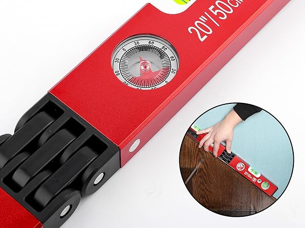 RONGPRO 20Inch Foldable Magnetic Level-with 30Ft Laser
